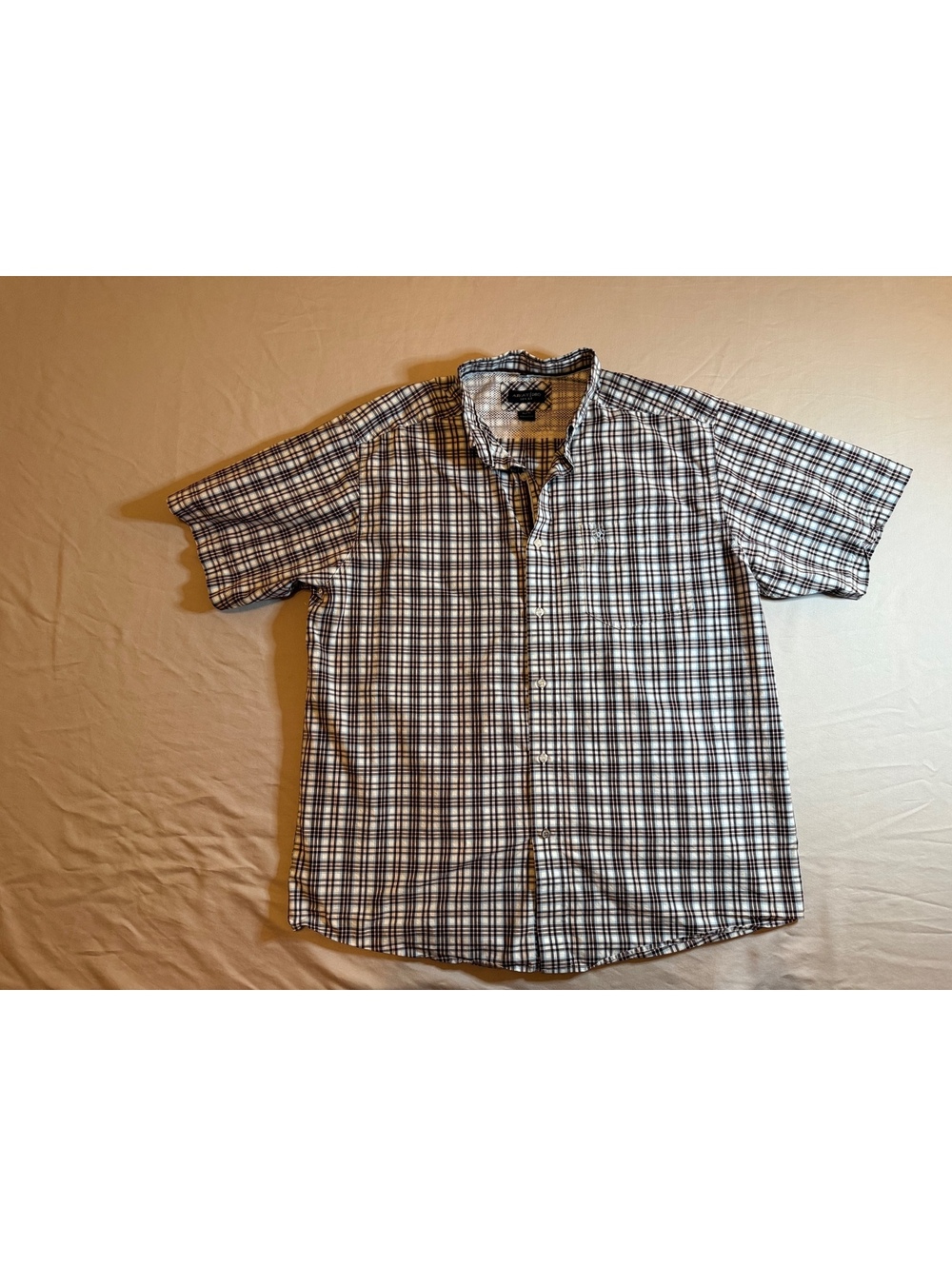 Ariat Men’s Plaid Short Sleeve Button-Up Shirt XL